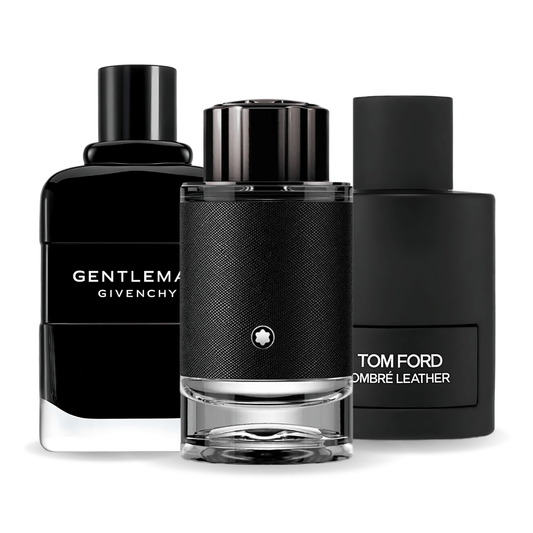 SET 3 PARFUMURI: TOM FORD OMBRE LEATHER + GIVENCHY GENTLEMAN + MONTBLANC EXPLORER 100ML