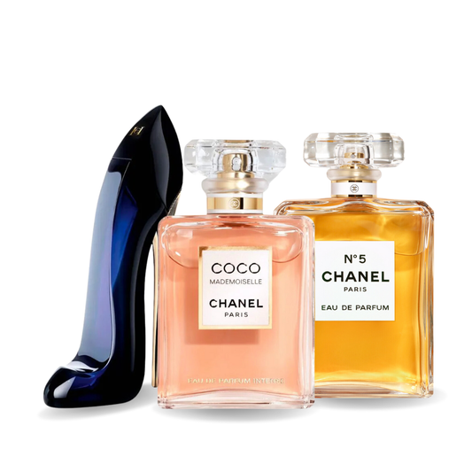 SET 3 PARFUMURI: GOOD GIRL + COCO MADEMOISELLE + CHANEL Nº5 100ML